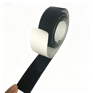 Noir 10 #   Bande auto-agrippante adhésive simple face en polyester/nylon écologique Liwei pour bavoirs de bébé – Vente directe usine - Product Image 4