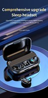 Écouteurs Bluetooth miniatures intra-auriculaires avec affichage numérique, Bluetooth 5.3, isolation du bruit sans fil et autonomie ultra-longue