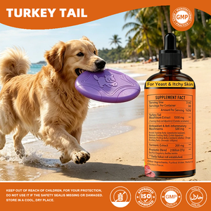Huile de Champignon Pure Premium OEM, Huile de Champignon Queue de Dinde pour <span class=keywords><strong>Animaux</strong></span> <span class=keywords><strong>Domestiques</strong></span>, Soin Naturel Renforçant <span class=keywords><strong>la</strong></span> Défense, Meilleure Qualité - Product Image 3