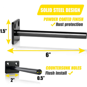 Kệ 6 "Kệ Gỗ Giấu <span class=keywords><strong>I</strong></span> Kim Loạ<span class=keywords><strong>i</strong></span> Thép Rắn Hỗ Trợ Mù Treo Tường Vô Hình Nổ<span class=keywords><strong>i</strong></span> Kệ Chân Đế Ẩn - Product Image 2