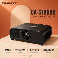 Projecteur laser DLP CAAVITS 10000 lumens ANSI WUXGA 3D pour projection mapping en extérieur, cinéma et façades de bâtiments