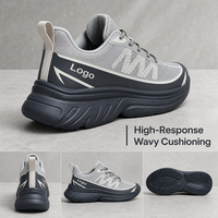Chaussures de course performantes pour hommes 2026 / Baskets à semelle épaisse et amorti ondulé / Personnalisation OEM ODM en usine