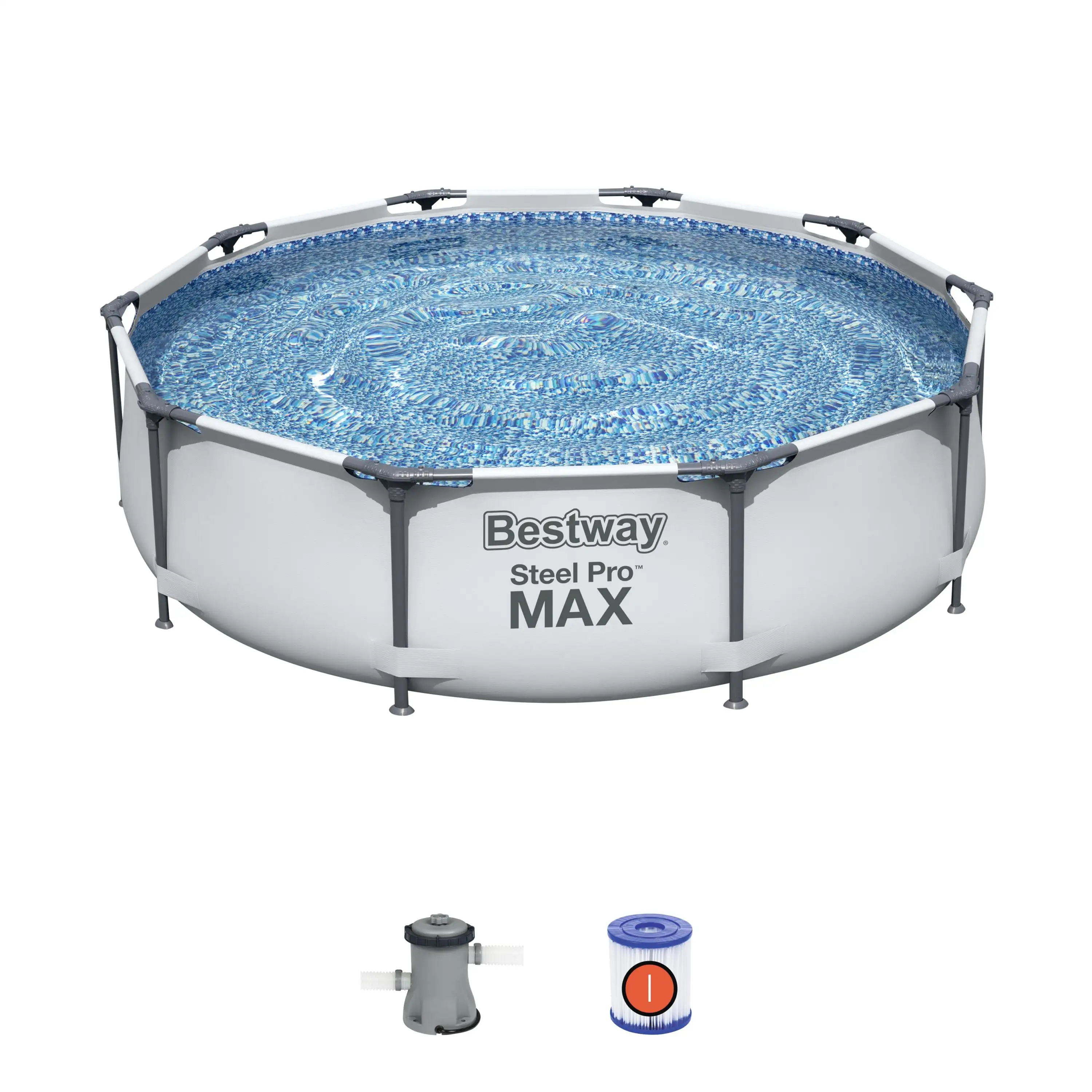 Piscina Estructural Bestway 56408 3.05 m x 76 cm Folding stable water game swim pool wholesale adult steel pro frame pool