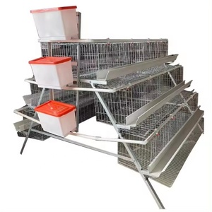 <span class=keywords><strong>Poulailler</strong></span> en acier galvanisé à 3 étages, cage à poulets pour 96 œufs avec 4 mangeoires vertes pour les nouvelles exploitations - Product Image 5