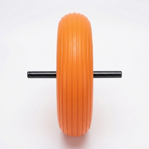 Roue de brouette anti-crevaison PU1405 3.50-8, pneu en mousse PU de 14 pouces, jante en acier, roulement à billes pour chariot de jardin, chariot à main, anti-crevaison - Product Image 3