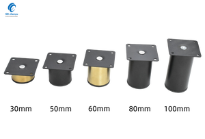 Vente en gros 60mm <span class=keywords><strong>Bruss</strong></span> Armoires de cuisine en métal doré Pieds de meubles - Product Image 6