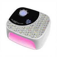 Nouvelle lampe à ongles LED sans fil professionnelle haute puissance 108W à lumière rouge, rechargeable, avec fonction de rappel sonore, pour salon et usage domestique, pour le durcissement du gel UV