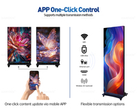 Affiche LED intelligente d'intérieur Full HD P2 P1.86 P1.53 IP65 Affichage debout pour la publicité Affichage numérique de l'événement