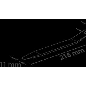 VIGOR Levier de déblocage et clip de déblocage ∙ étroit ∙ coudé d'un côté ∙ V2495 ∙ 20 mm - Product Image 2
