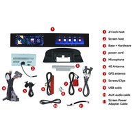Écran ZWNAV 21 pouces pour BMW Série 5 E60 2004-2012 Système CCC Qualcomm Android Lecteur DVD multimédia pour voiture Autoradio Stéréo Carplay