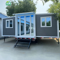 Fabricants de maisons modulaires extensibles de 30 et 40 pieds, type maison jumelée 3-en-1, avec panneaux sandwich pour villas