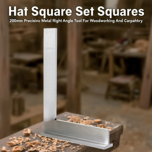TTAKE Stainless Steel Square Set 200mm <b>Precision</b> Right Angle Tool for Hand Woodworking and Carpentry - Product Image 3
