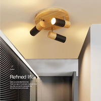 Suspension luminaire moderne nordique en bois, design créatif en bambou, style décoratif artistique