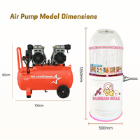 Compresseur d'air externe pour machine à rembourrer les animaux en peluche, oreillers et coussins, 110V/220V, personnalisable, CE ROHS