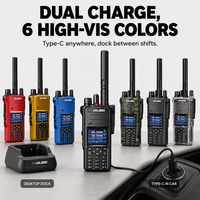 Radio bidirectionnelle XUNLIBAO HAM, approvisionnement direct usine, OEM ODM, logo personnalisé, multi-bandes, 8608, 199 canaux, SOS, USB Type-C