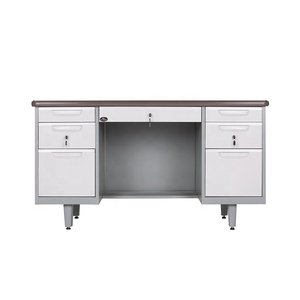 Thiết Kế Hiện Đại Knock-Down Thép Kim Loại Bàn Văn Phòng Đồ Nội Thất Bàn Máy Tính - Product Image 4