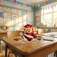Plaque acrylique en forme d'ours avec puzzle, cadeau de remerciement pour enseignant, support en bois, souvenir scolaire personnalisé, panneau PMMA, vente en gros