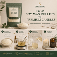 Envío Gratuito, Cera de Soja Orgánica Natural 444 de Bajo Punto de Fusión, Perlas de Cera de Soja Perfumadas, Cera de Soja Granulada para Hacer Velas