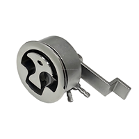 Loquet de porte de cabine de bateau en acier inoxydable 316 de qualité marine avec trou de serrure dissimulé et poignée rotative ergonomique
