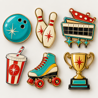 Broches personnalisées en émail pour clubs de bowling, ligues, équipes, événements, récompenses et collectionneurs