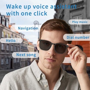 Lunettes connectées GT03 Imitation HW 5.4 avec verres polarisés anti-UV, écoute musicale, appels et lentilles interchangeables - Product Image 6