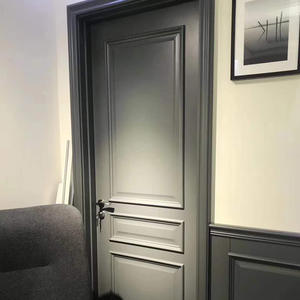 <span class=keywords><strong>Puerta</strong></span> Interior de Roble Macizo Personalizada, Insonorizada, Pintada, para Dormitorio, Cocina, Villa, Sala de Estar, Entrada, Diseño Posmoderno - Product Image 3