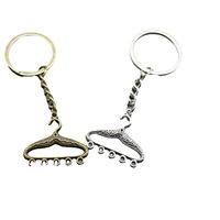 Porte-clés en filigrane en alliage de zinc, accessoire multi-boucles pour cadeaux de couturière
