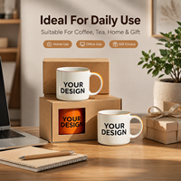 Tasse à café en céramique personnalisée en gros avec logo imprimé pour cadeau publicitaire