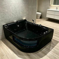 Baignoire Spa Jacuzzi 2 Personnes avec Jets Hydromassants et Kits de Massage Intérieur