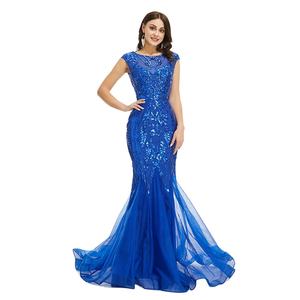Siap untuk dikirim cocok dan suar renda seksi Appliqued sifon gaun <span class=keywords><strong>Prom</strong></span> malam - Product Image 2