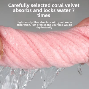 En gros, <span class=keywords><strong>Bonnet</strong></span> <span class=keywords><strong>de</strong></span> séchage capillaire absorbant en microfibre brodé pour femmes, épaissi, à séchage rapide, type serviette et <span class=keywords><strong>bonnet</strong></span> <span class=keywords><strong>de</strong></span> <span class=keywords><strong>bain</strong></span>, <span class=keywords><strong>bonnet</strong></span> <span class=keywords><strong>de</strong></span> douche triangulaire - Product Image 6