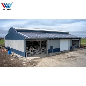 Écurie pour chevaux de course hangar pour vaches construction agricole étable <span class=keywords><strong>abri</strong></span> pour chèvres structures en acier léger hangar d'usine de ferme - Product Image 1