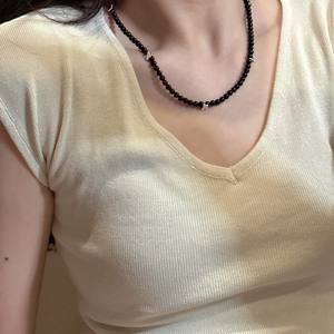 Collier pendentif nœud simple rétro style coréen en argent sterling S925, chaîne de clavicule, accessoire de mode en gros - Product Image 2