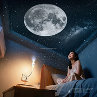 Projecteur de ciel étoilé USB HD grand angle 6/12 diapositives, veilleuse décorative pour chambre, aide au sommeil, lampe d'allaitement pour bébé, alimentation secteur