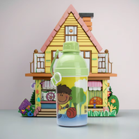 Bouteille d'eau en plastique 3D lenticulaire pour enfants, personnalisable, la plus récente, pas chère, avec couvercle