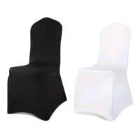 Housse de chaise de mariage en spandex extensible, housse de protection durable et réutilisable, restaurant, banquet, hôtel, salle à manger, fête, universelle, légère