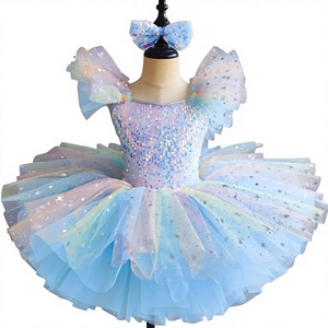 Robes de <span class=keywords><strong>danse</strong></span> classiques en coton et élasthanne pour bébés filles, tutu de ballet pour enfants - Product Image 3