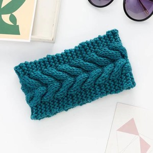<strong>Chunky</strong> Knit Headband Ear Warmer Handmade Bandeau Cheveux Femme <strong>Wool</strong> Elastic Hair Band Winter Warm Hair Accessories for Women - Product Image 5