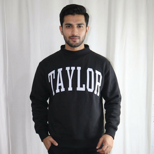 Sweat à capuche zippé pour homme TAYLOR BLACK, sur mesure, 100% coton, hiver, séchage rapide et respirant, fils fins - Product Image 1