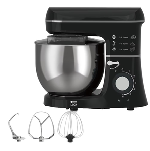 <span class=keywords><strong>Robot</strong></span> pâtissier électrique entièrement automatique Home Chef, bol mélangeur 4L en acier inoxydable, support/plan de travail, 10 vitesses, crochet pétrisseur, batteur à œufs - Product Image 1