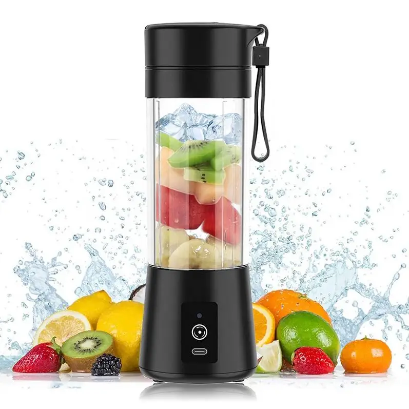 Groothandel Nieuwe Draagbare Fruitpers Usb Type-C Oplaadbare Persoonlijke Draagbare Smoothie Blender