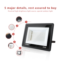 Projecteur LED haute puissance 10w 20w 30w 50w 100w 150w 200w 300w 400w Projecteur de terrain de football pour place
