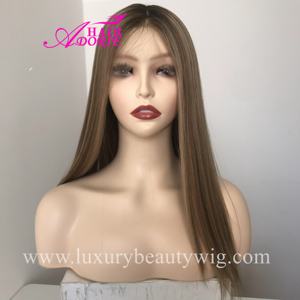 วิกผมโคเชอร์ชาวยิวชาวยุโรป<span class=keywords><strong>ผม</strong></span>เรมี่รัสเซียขนาดเล็กหมวกยาวบาลายาจ<span class=keywords><strong>สี</strong></span><span class=keywords><strong>ทอง</strong></span>ไฮไลท์สีบ<span class=keywords><strong>ลอน</strong></span><span class=keywords><strong>ด์</strong></span>มีลูกไม้แท้ - Product Image 5