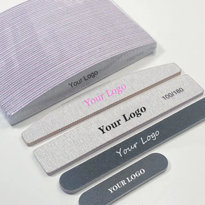 Chất lượng cao thép không gỉ màu hồng Nail tập tin biểu tượng tùy chỉnh giấy nhám bơm lại có thể thay thế tự vuông lưỡi liềm kim loại Nail tập tin - Product Image 6