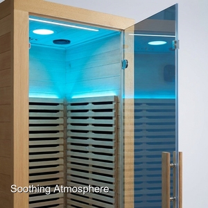 Saunas extérieurs durables en forme de baril, fabriqués en <span class=keywords><strong>pin</strong></span> blanc rustique avec des bardeaux bitumés pour une longue durée de vie - Product Image 2