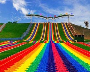Toboggan <span class=keywords><strong>arc</strong></span>-<span class=keywords><strong>en</strong></span>-<span class=keywords><strong>ciel</strong></span> long et excitant pour parc d'attractions extérieur, aire de jeux et fête foraine - Product Image 4
