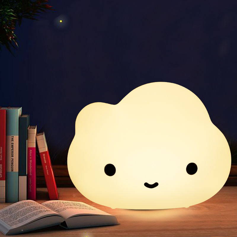 Led Night Light Cloud Shape Bed Lights Warm/white Light Temperature Usb