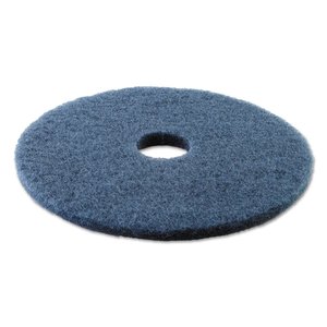 Boardwalk BWK4017BLU 17\" Diameter Blue Scrubbing <b>Floor</b> Pads Commercial <b>Cleaners</b> 5/Carton - Product Image 2