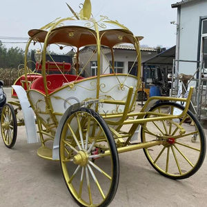 Carruaje de caballos de la familia real Europea OEM eléctrico Cenicienta niños jardín carro de caballos <span class=keywords><strong>Mini</strong></span> Carro de princesa para la venta - Product Image 1