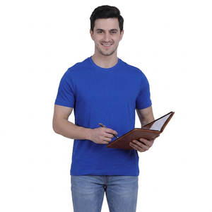 T-shirt pour homme, nouvelle arrivée 2026, motif uni, été, décontracté, col rond, manches courtes, uni, teinture unie, léger, confortable - Product Image 1